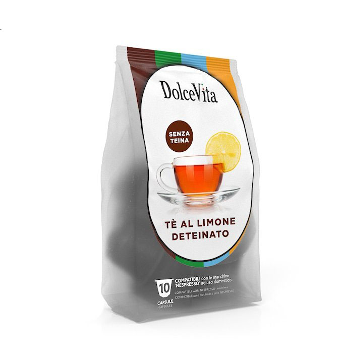 CAPSULE TEA al Limone DETEINATO compatibili Nespresso