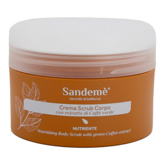 Rigenera la tua pelle con il nostro Sandemè® Crema Scrub Corpo con Estratto di Caffè Verde! 🌿 Un trattamento lussuoso che combina l'azione esfoliante dei microgranuli di caffè e silice con il potere nutriente degli oli naturali, per una pelle luminosa e setosa. 💚 Benefici Principali: Esfoliazione Delicata: I microgranuli di caffè e silice rimuovono le cellule morte, lasciando la pelle liscia e rinnovata. Azione Antiossidante: L'estratto di caffè verde combatte i radicali liberi, proteggendo la pelle dai segni dell'invecchiamento. Nutrimento Profondo: L'olio di Jojoba nutre e idrata in profondità, migliorando l'elasticità e la morbidezza della pelle.